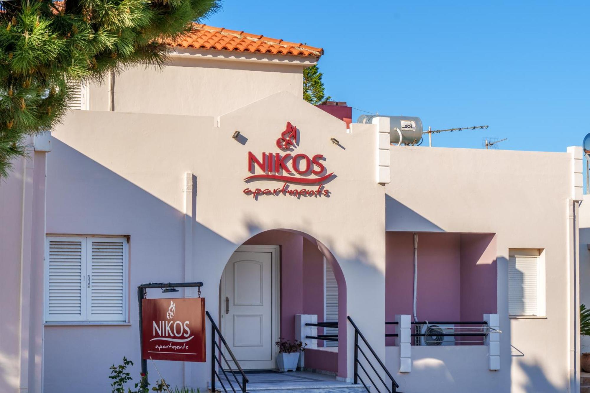 Nikos Apartments Агия-Марина Экстерьер фото